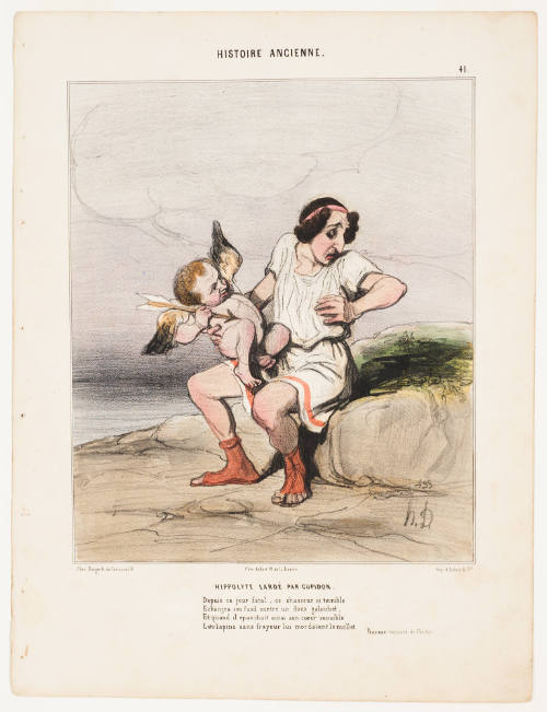 Hippolyte Stabbed by Cupid (Hippolyte lardé par Cupidon)