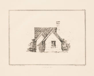 Side Elevation of a Labourer's Cottage in the Old English Style