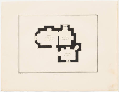 Plan for of a Labourer's Cottage in the Old English Style