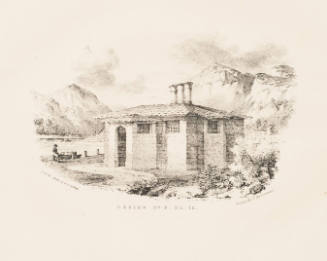 Perspective View of  a Labourer's Cottage in the Old Italian Style