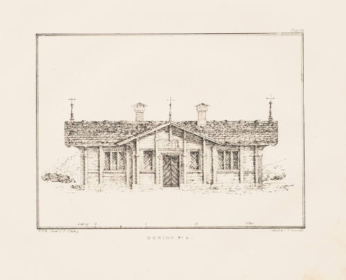 Front Elevation of a Labourer's Cottage in the Old Swiss Style