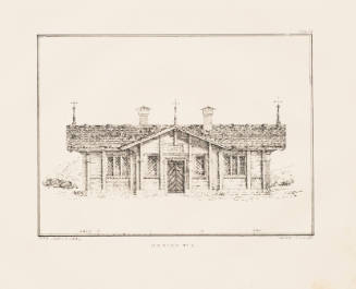 Front Elevation of a Labourer's Cottage in the Old Swiss Style