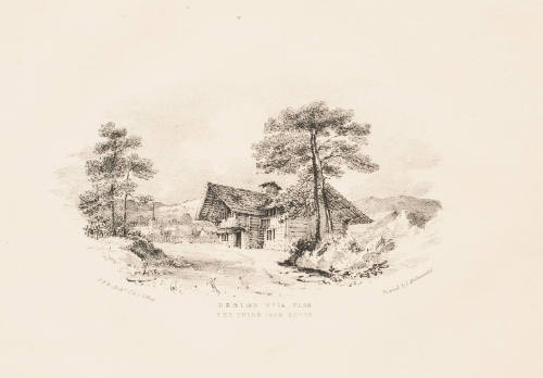 Perspective View of the Old English Farm Hosue