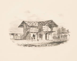 Perspective of the Weighing House and Store