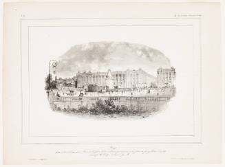 Project. The Expia-Pear (Expiatory) Monument to be Erected on the Place de la Revolution, Precisely on the Spot Where Louis XVI was Guillotined Designed by Ch. Philipon and Drawing by M.... (Project / D'un Monument Expia-Poire a Élever Sur la Place de la Révoltion, Précisement alLa Place Ou Fut Guillotiné Louis XVI., Inventé Par Ch. Philipon, Et Dessieé Par M....)