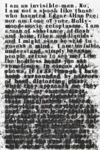 Untitled (I am an Invisible Man)