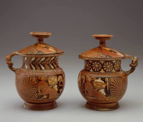 Pair of Lidded Jars