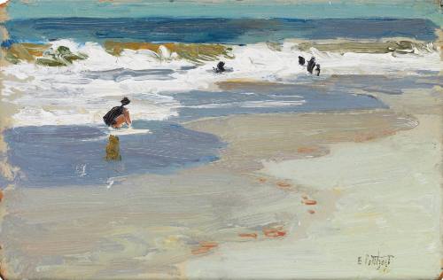 Shore and Sea with Breaking Waves