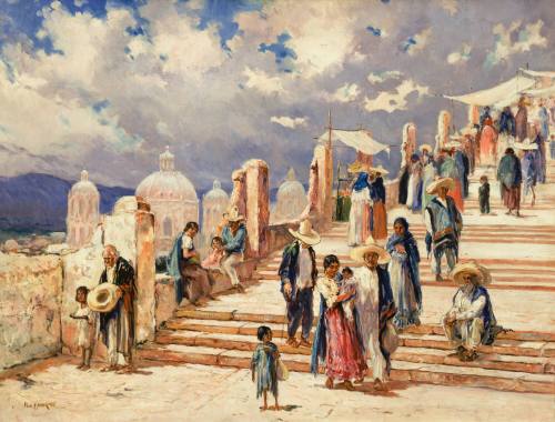 Approach to the Shrine at Guadalupe, Mexico