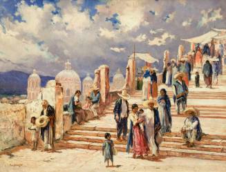 Approach to the Shrine at Guadalupe, Mexico