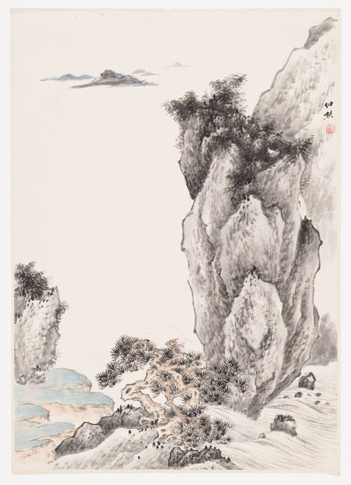 Landscape with Tall Cliff