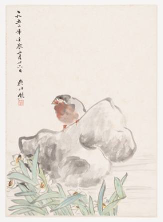 Small Bird and Daffodils