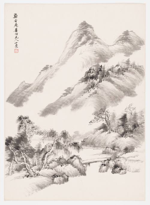 Landscape in Yuan Painting Style