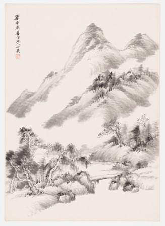 Landscape in Yuan Painting Style
