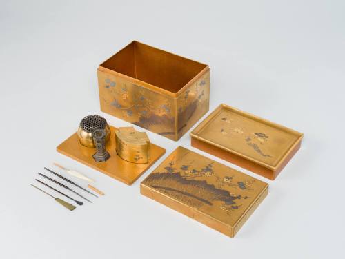 Lacquer Box with Incense Utensils