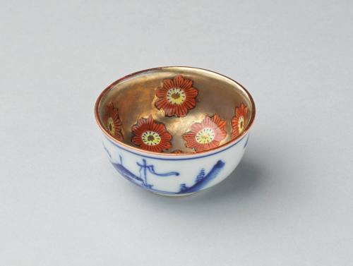 Sake Cup (Red Flower Design)