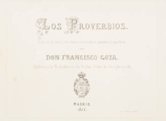 Title Page to Los Proverbios