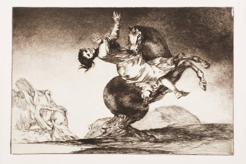 (Young Woman on a Bucking Horse) / (La Jeune Femme Emportee Par Un Cheval Qui Se Cabre)