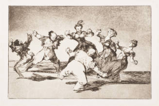 (Three Gentlemen and Three Ladies Dancing) / (Trois et Trois Majas Dansant)