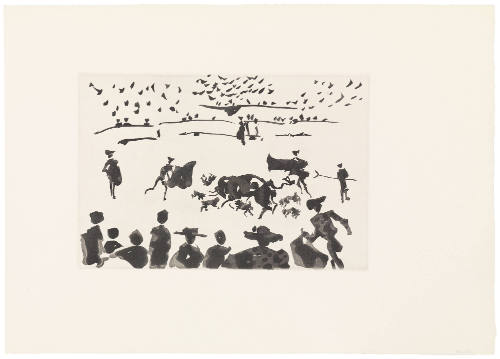 Releasing Dogs at the Bull (Echan Perros al Toro)