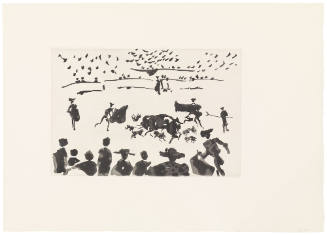 Releasing Dogs at the Bull (Echan Perros al Toro)