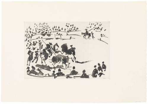 The Picador Engaging the Bull (El Picado Obligando al Toro con su Pica)