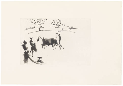 Placing the Banderillas (Clavando un par de Banderillas)