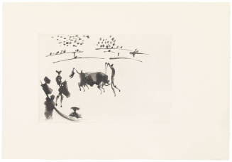 Placing the Banderillas (Clavando un par de Banderillas)