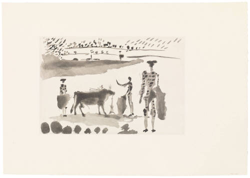 The Matador Signalling the Bull's Death (Después de la Estocada, el Torero Señala la Muerte del Toro)