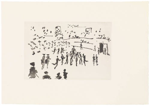 The Matador Carried Out on the Shoulders of the Fans (El Torero Sale en Hombros de los Aficionados)