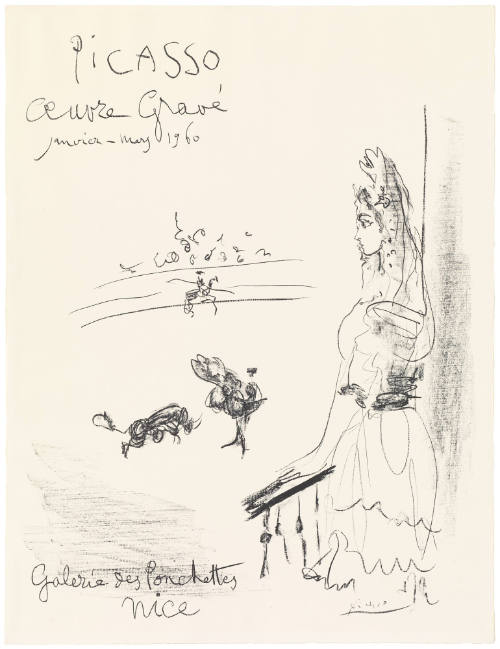 Picasso / Oeuvre Grave / Janvier-Mars 1960 / Galerie Des Ponchettes / Nice