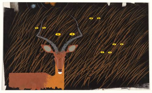 Impala in the Grass (Nighttime)