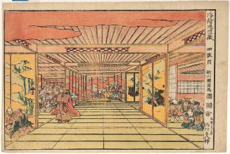 Act Four (Shidamme) from Perspective Pictures of the Chūshingura (Uki-e Chūshingura)
