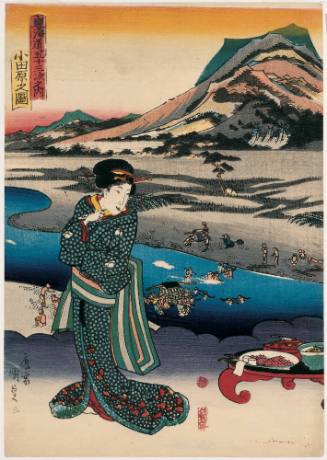 Odawara (Odawara no zu), from the series Fifty-three Stations of the Tôkaidô Road [Tôkaidô gojûsan tsugi no uchi]