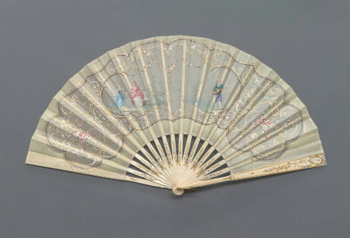 Evening Dress: Bodice, Skirt, Gloves and Fan