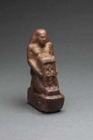 Kneeling Male Figure with Osiris Shrine
