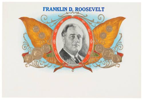 Franklin D. Roosevelt (Cigar Box Label)