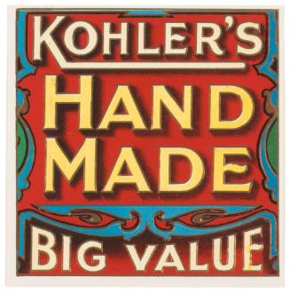 Kohler's (Cigar Box Label)