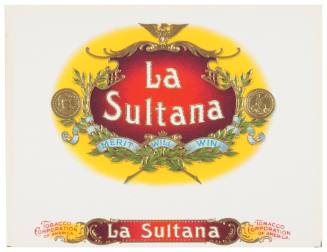 La Sultana (Cigar Box Label)