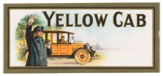 Yellow Cab (Cigar Box Label)