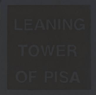 Leaning Tower of Pisa from the portfolio Seven Wonders
