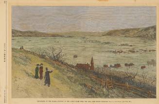 Devestated by the Flood-Junction of the Little Miami with the Ohio from Mount Tusculum from Harper's Weekly