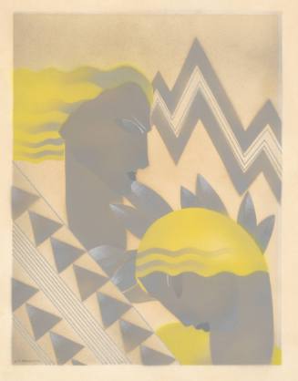 Two Figures with Yellow Hair