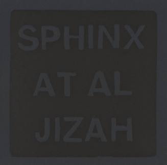 Sphinx at Al Jizah from the portfolio Seven Wonders