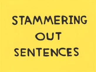 Stammering out Sentences from the portfolio Ten Commandments