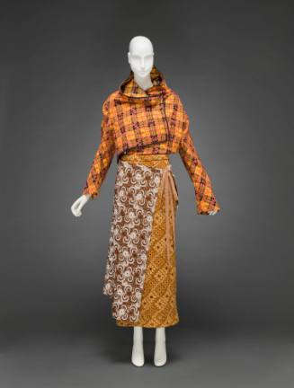 Jacket, Skirt, Wrap Skirt and Shoes