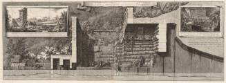 Section of the Emissarium at Lake Albano with Inset Views