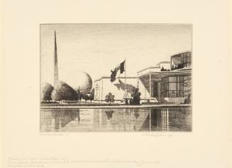 New York World's Fair: Trylon and Perishere (Sketch)