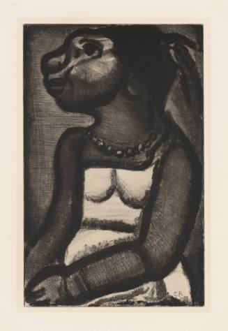 Negress in Profile from Réincarnations du Père Ubu