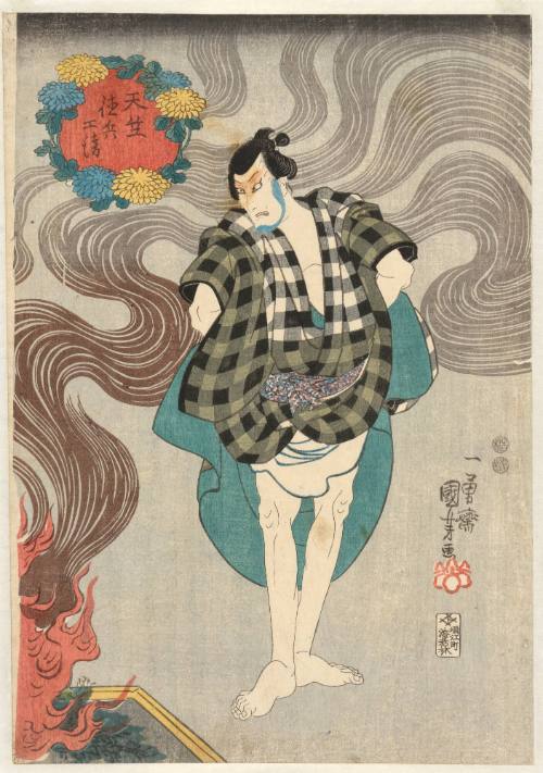 Actor Onoe Kikugorō III as Tejuku Tokubei from the play The Lifetime of Onoe Kikugorō III (Onoe Kikugorō ichidai banashi)